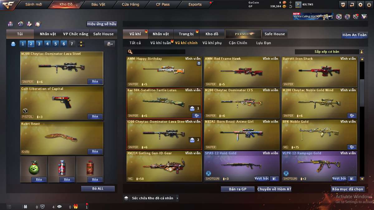 shop acc cf uy tin gia re